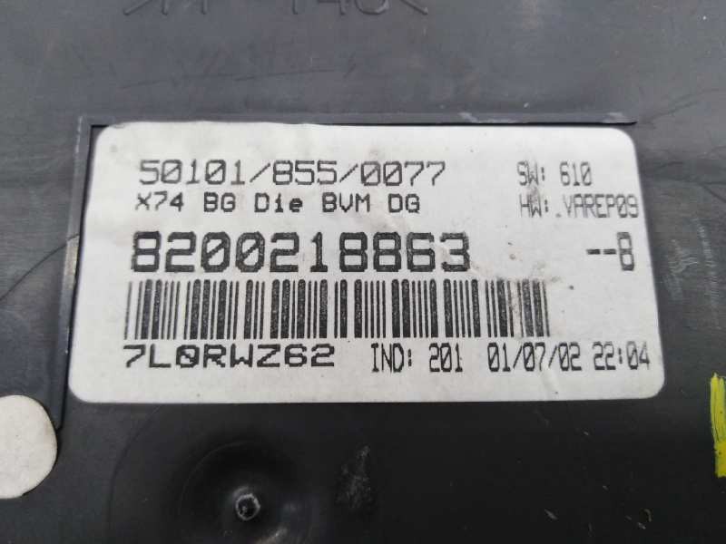 Recambio de cuadro instrumentos para renault laguna ii (bg0) referencia OEM IAM 8200218863  E1-A1-3-2