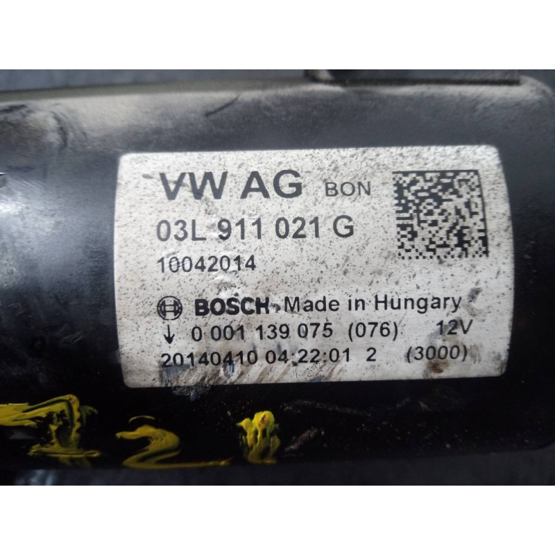 Recambio de motor arranque para audi a5 sportback (8t) 2.0 tdi (105kw) referencia OEM IAM 03L911021G 10042014 P3-B7-19-2
