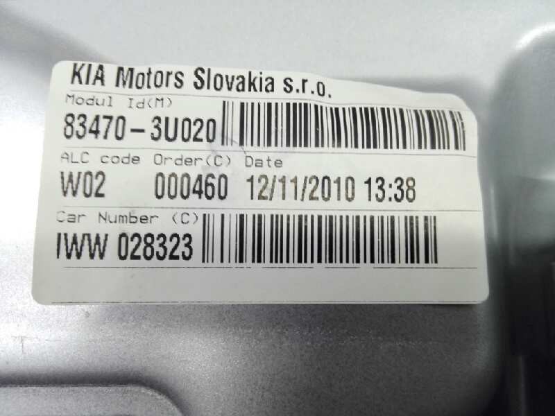 Recambio de elevalunas trasero izquierdo para kia sportage drive 4x2 referencia OEM IAM 834703U020 402353B E2-B5-8-1
