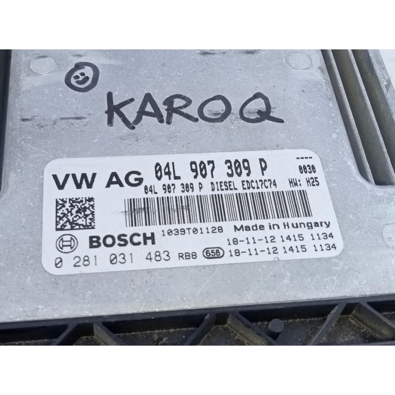 Recambio de centralita motor uce para skoda karoq (nu) ambition 4x4 referencia OEM IAM 04L907309P 0281031483 E2-A1-45-3