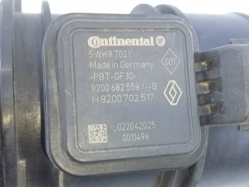 Recambio de caudalimetro para nissan qashqai (j10) 360 referencia OEM IAM 8200702517 5WK97021 E3-B4-22-1