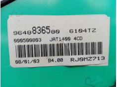 Recambio de cuadro instrumentos para peugeot 206 berlina e-music referencia OEM IAM 9648836580  E1-A4-27-2 2