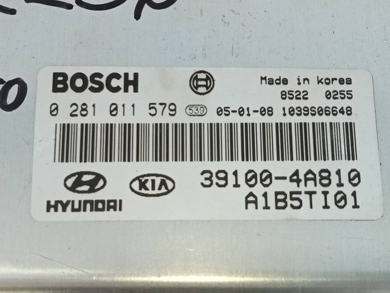 Recambio de centralita motor uce para kia sorento 2.5 crdi ex referencia OEM IAM 391004A810 0281011579 E3-A3-24-2