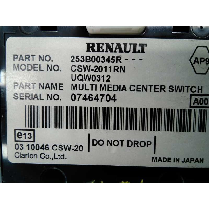 Recambio de sistema navegacion gps para renault scenic iii dynamique referencia OEM IAM 259154206R 281150743RT E2-A1-44-2