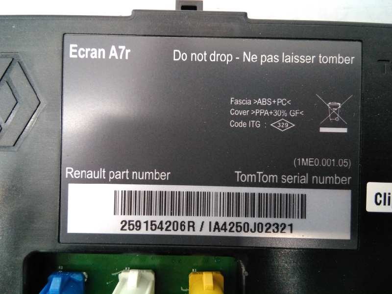 Recambio de sistema navegacion gps para renault scenic iii dynamique referencia OEM IAM 259154206R 281150743RT E2-A1-44-2