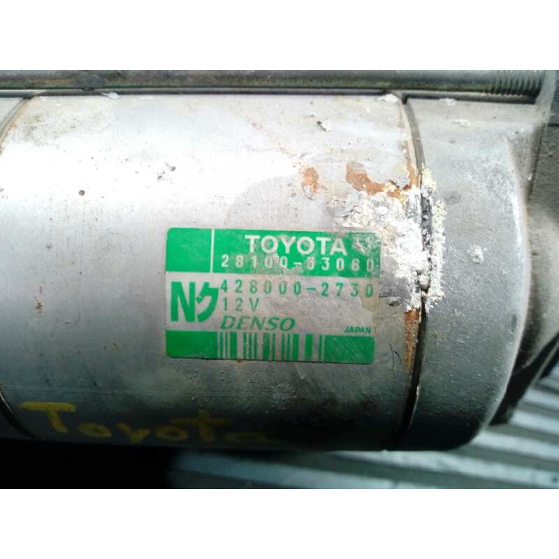 Recambio de motor arranque para toyota corolla (e12) 1.4 d-4d luna compact referencia OEM IAM 2810033080 4280002730 P3-A10-11-2
