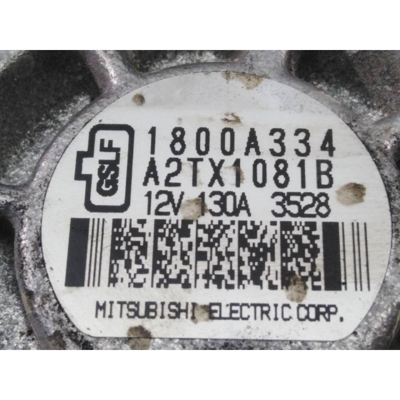Recambio de alternador para mitsubishi lancer sportback (cx) motion referencia OEM IAM 1800A334 A2TX1081B P3-A4-3-2