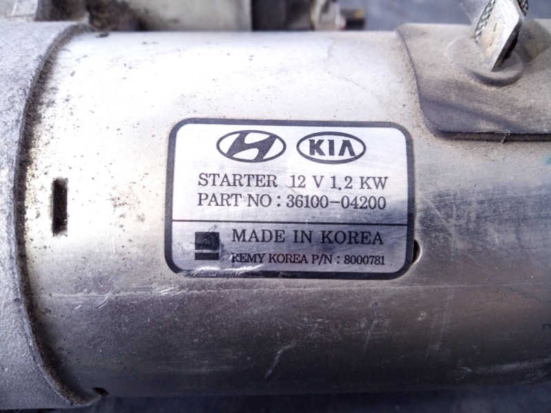 Recambio de motor arranque para hyundai i30 (pd) essence referencia OEM IAM 3610004200  P3-A10-19-2