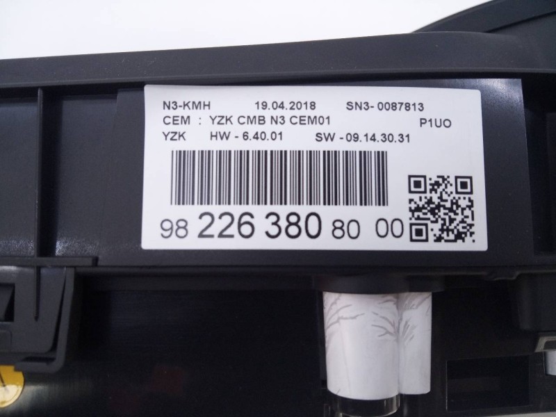 Recambio de cuadro instrumentos para opel grandland x selective referencia OEM IAM 9822638080  E3-A5-17-2