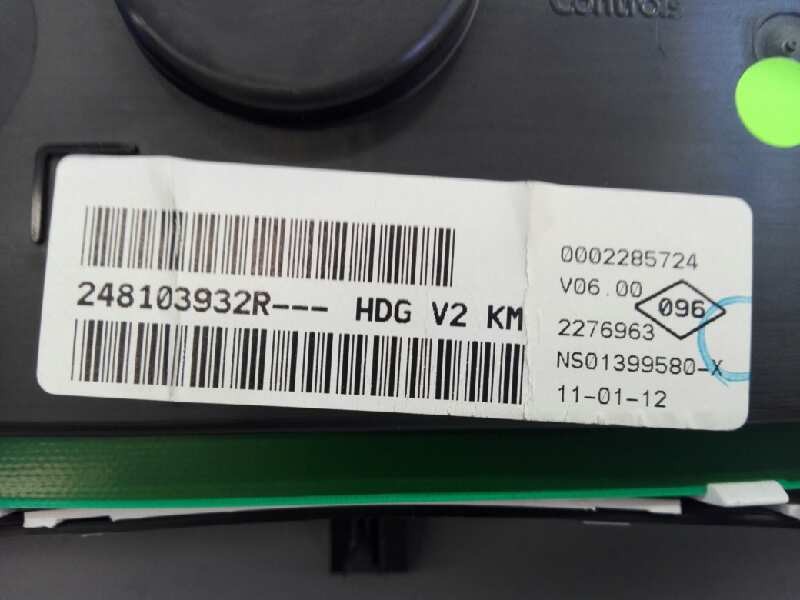 Recambio de cuadro instrumentos para dacia lodgy ambiance referencia OEM IAM 248103932R  E1-A1-11-2