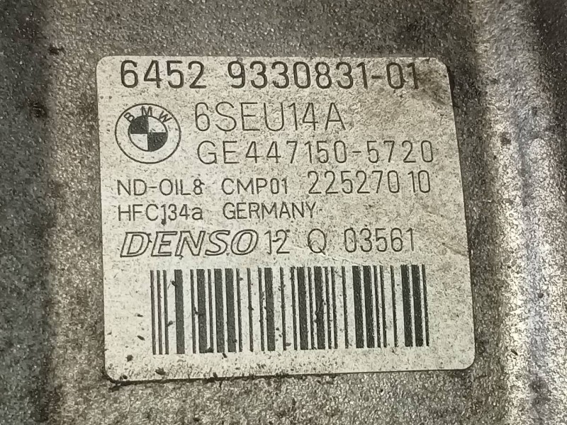 Recambio de compresor aire acondicionado para bmw serie 3 lim. (f30) 320d xdrive referencia OEM IAM 4471505720 6452933083101 P3-