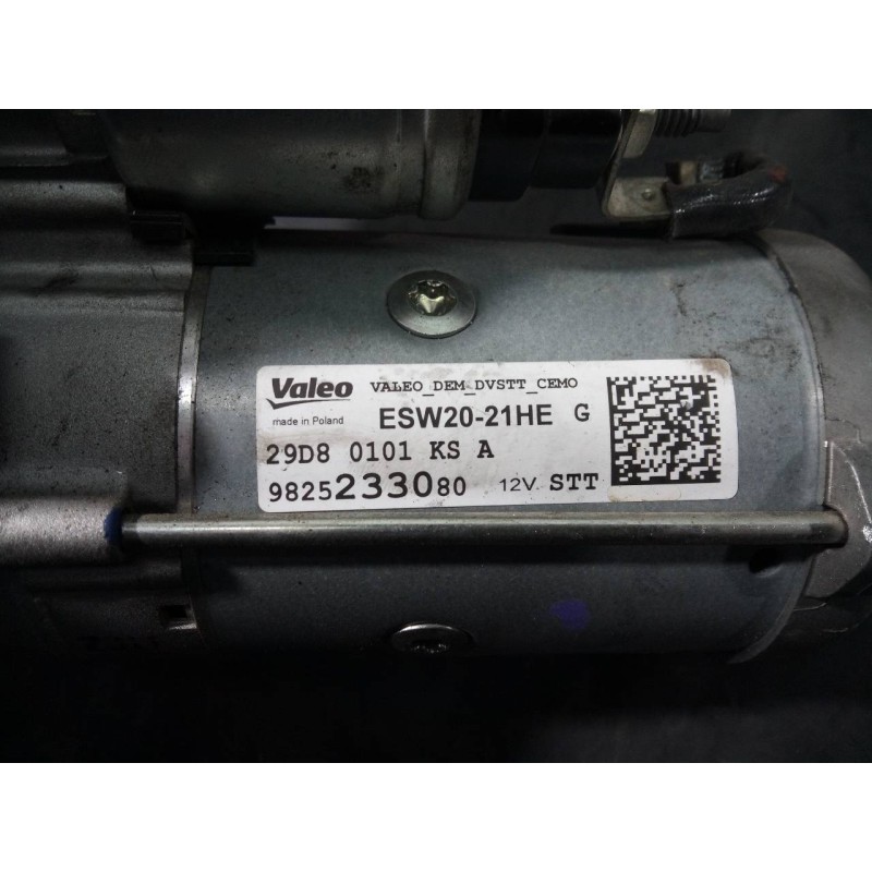 Recambio de motor arranque para opel grandland x selective referencia OEM IAM 9825233080  P3-B8-18-1