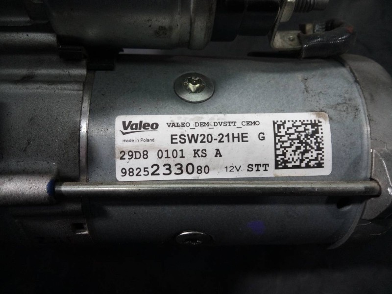 Recambio de motor arranque para opel grandland x selective referencia OEM IAM 9825233080  P3-B8-18-1