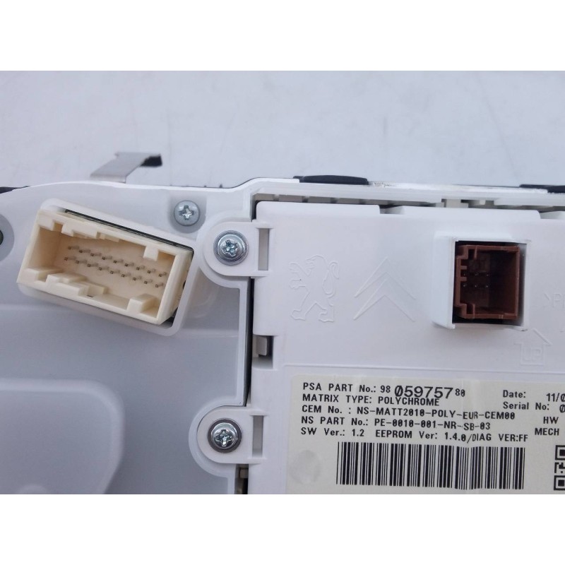 Recambio de cuadro instrumentos para peugeot 208 active referencia OEM IAM 980596918000 9805975780 E3-B2-29-1