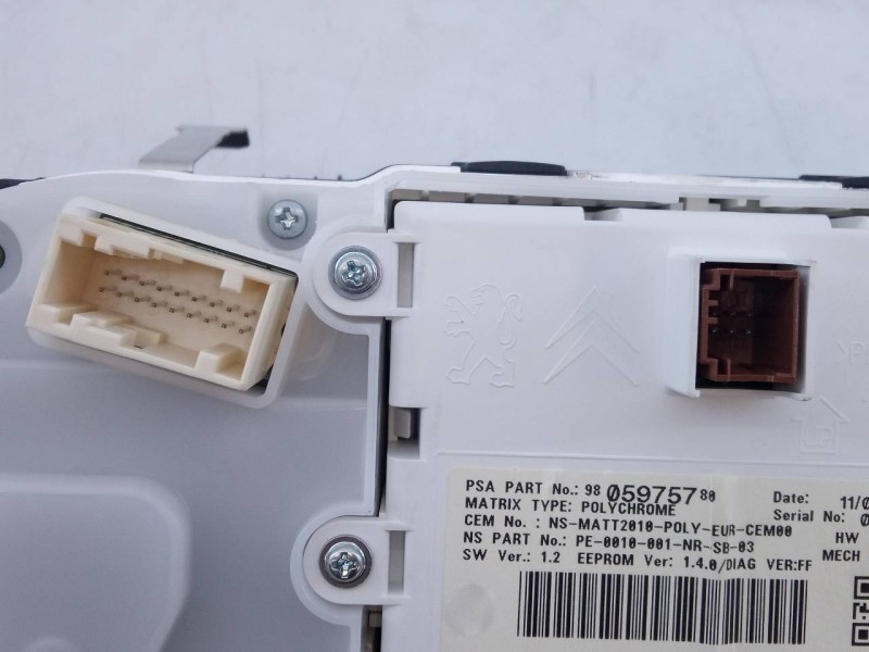 Recambio de cuadro instrumentos para peugeot 208 active referencia OEM IAM 980596918000 9805975780 E3-B2-29-1