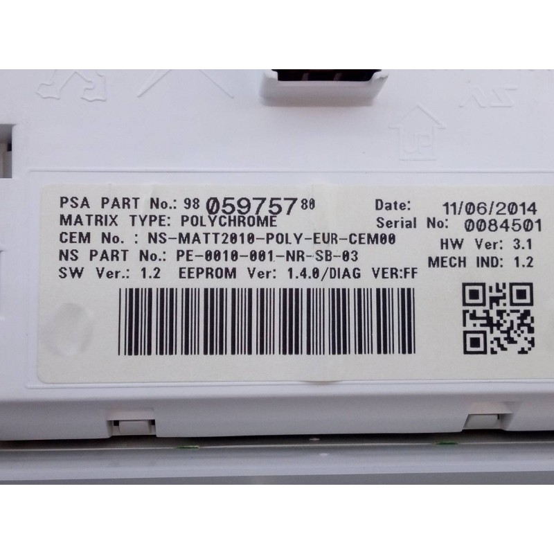 Recambio de cuadro instrumentos para peugeot 208 active referencia OEM IAM 980596918000 9805975780 E3-B2-29-1