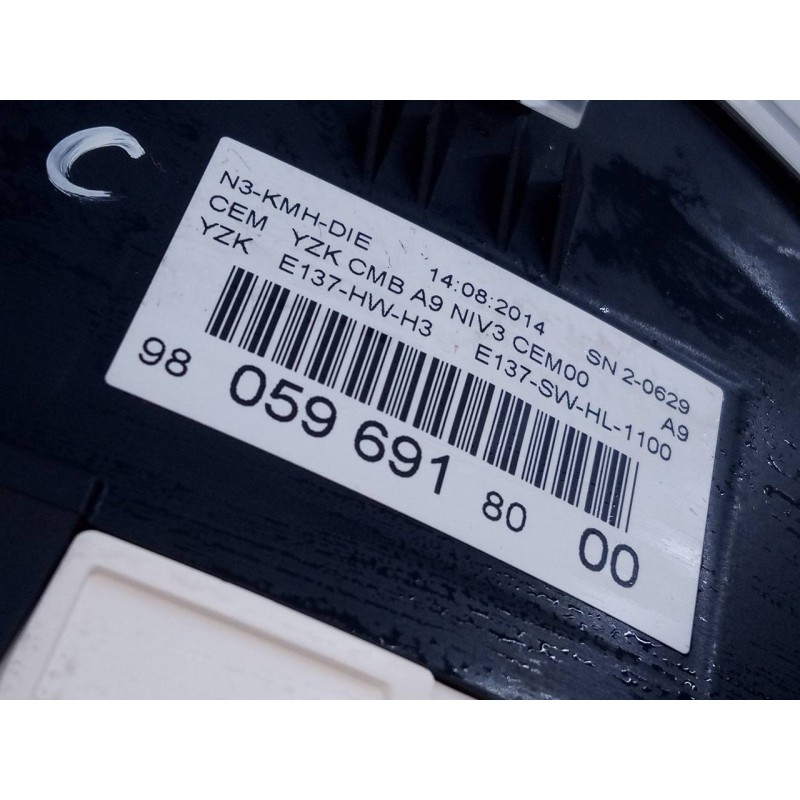 Recambio de cuadro instrumentos para peugeot 208 active referencia OEM IAM 980596918000 9805975780 E3-B2-29-1