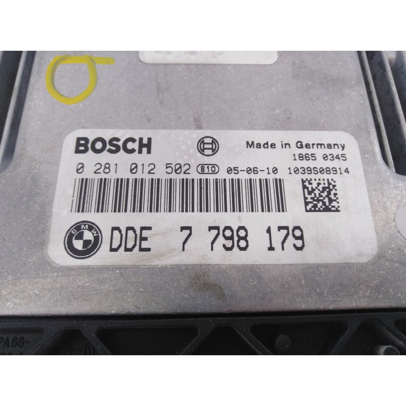 Recambio de centralita motor uce para bmw serie 1 berlina (e81/e87) 118d referencia OEM IAM 7798179  E3-B5-20-1