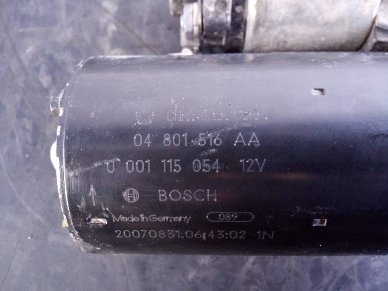 Recambio de motor arranque para chrysler 300 c touring 3.0 crd referencia OEM IAM 04801516AA 0001115054 P3-A7-22-1