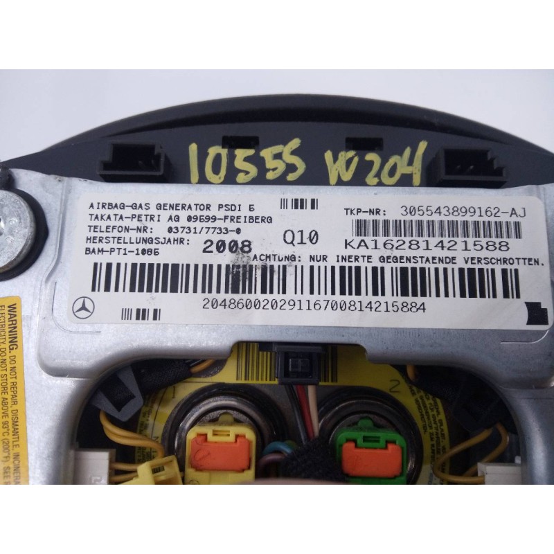 Recambio de kit airbag para mercedes-benz clase c (w204) familiar 320 t cdi (204.222) referencia OEM IAM A2049012704  E1-A2-40-2