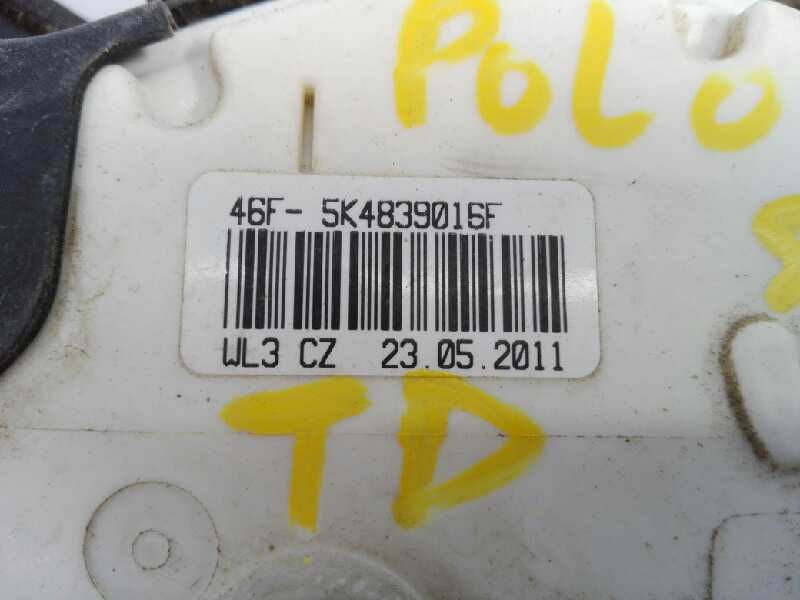 Recambio de cerradura puerta trasera derecha para volkswagen polo (6r1) advance referencia OEM IAM 5K4839016F  E1-B6-16-2