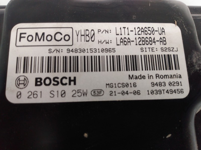 Recambio de centralita motor uce para ford puma hybrid st-line referencia OEM IAM L1T112A650UA LA6A12B684AB E3-B3-40-3