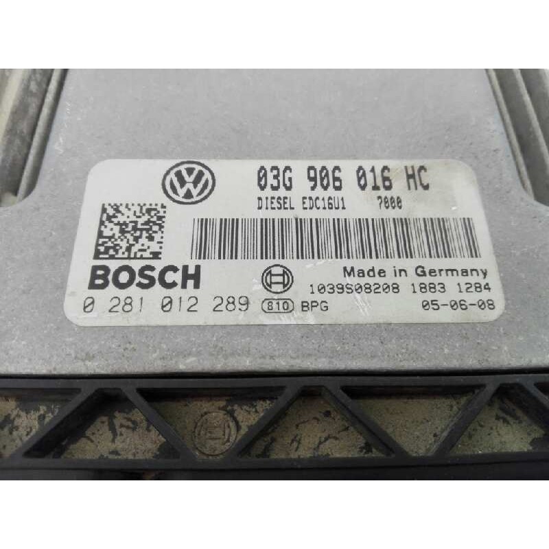 Recambio de centralita motor uce para seat leon (1p1) referencia OEM IAM 03G906016HC  E2-A1-5-2