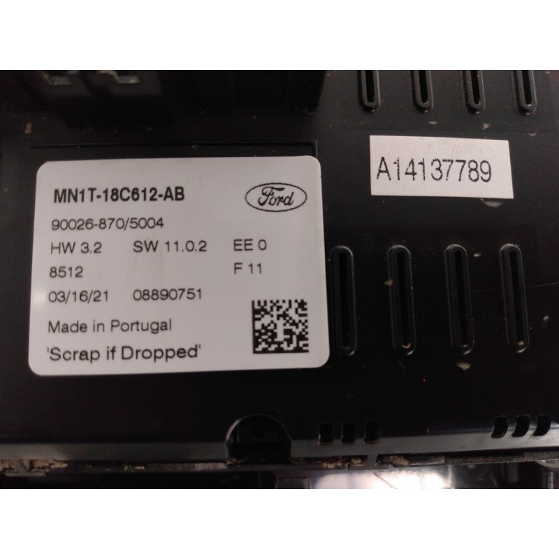Recambio de mando climatizador para ford puma hybrid st-line referencia OEM IAM MN1T18C612AB KLXNC18C612 E3-B3-40-3