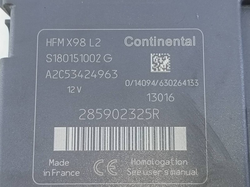 Recambio de modulo electronico para renault clio iv dynamique referencia OEM IAM 285902325R S180151002G E2-A1-38-7