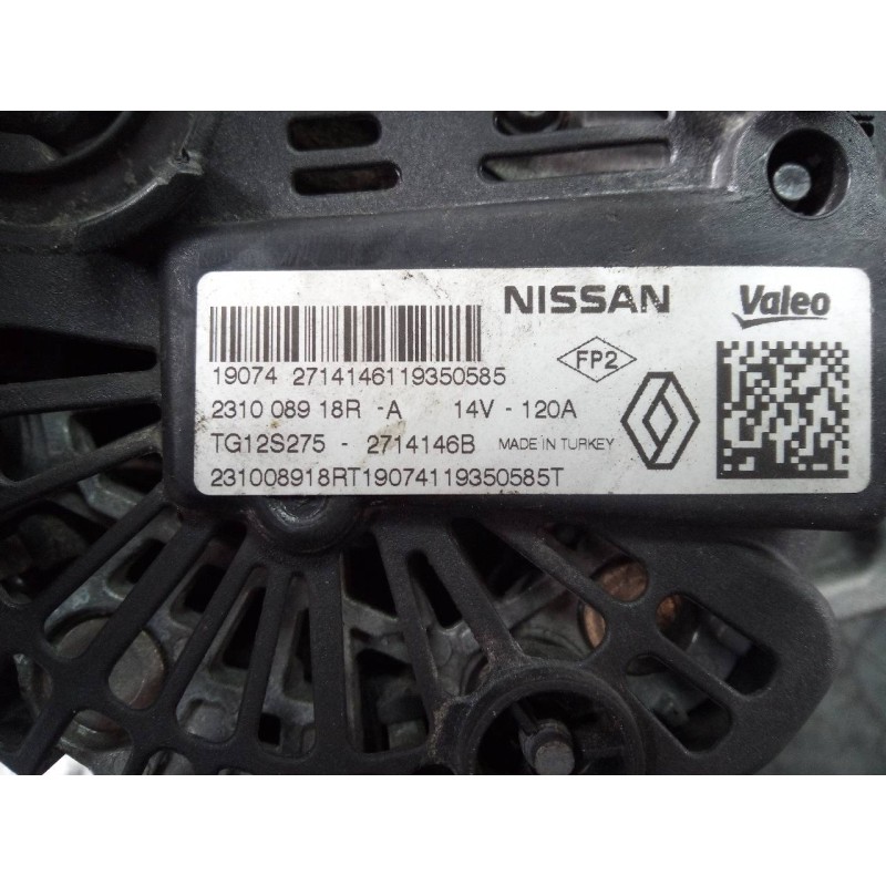 Recambio de alternador para renault clio iv dynamique referencia OEM IAM 231008918R  P3-B5-28-3