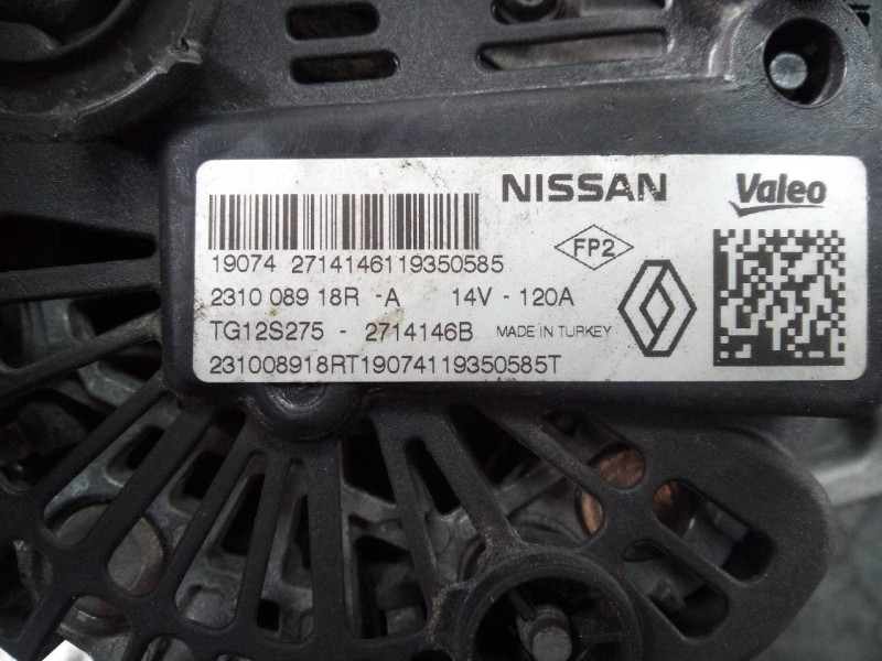Recambio de alternador para renault clio iv dynamique referencia OEM IAM 231008918R  P3-B5-28-3