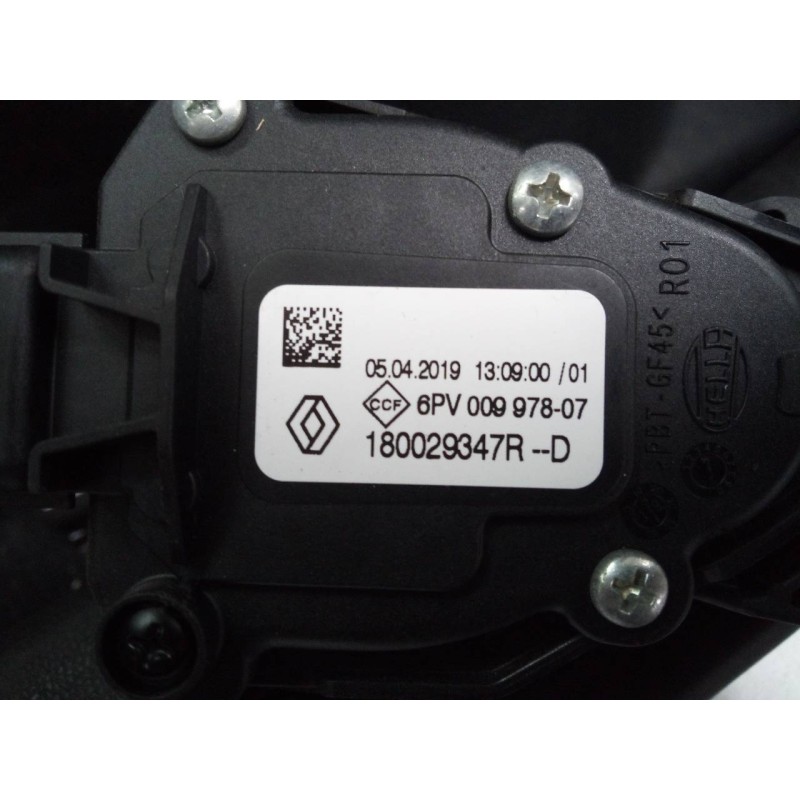 Recambio de pedal acelerador para renault clio iv dynamique referencia OEM IAM 180029347R 6PV00997807 