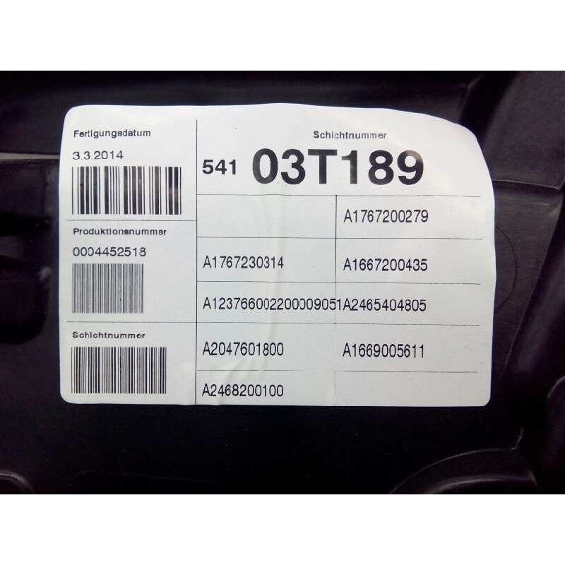 Recambio de elevalunas delantero derecho para mercedes-benz clase a (w176) a 180 cdi blueefficiency (176.012) referencia OEM IAM