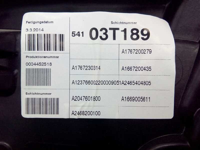Recambio de elevalunas delantero derecho para mercedes-benz clase a (w176) a 180 cdi blueefficiency (176.012) referencia OEM IAM