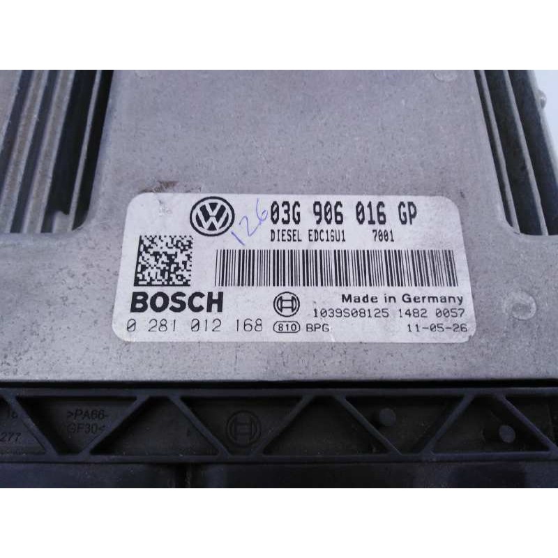 Recambio de centralita motor uce para volkswagen caddy ka/kb (2k) kombi referencia OEM IAM 03G9060Q6GP 0281012168 E2-A1-23-7