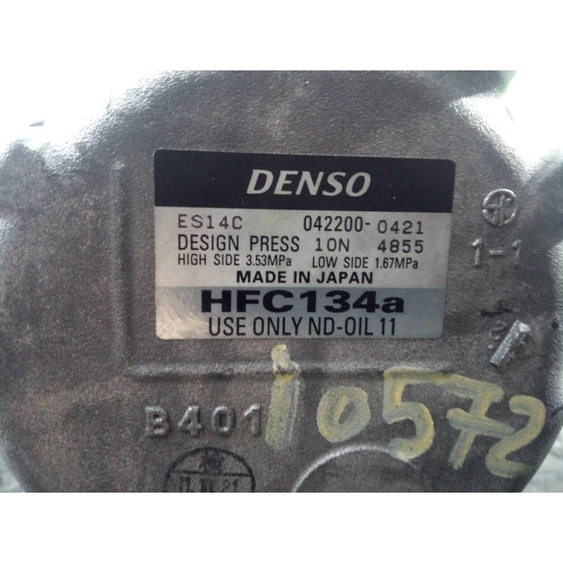 Recambio de compresor aire acondicionado para toyota prius (nhw30) advance referencia OEM IAM 0422000421  P3-A3-18-1