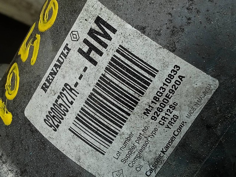 Recambio de compresor aire acondicionado para dacia lodgy stepway referencia OEM IAM 926005727R  P3-B2-2-4