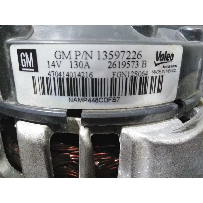 Recambio de alternador para opel mokka x selective referencia OEM IAM 13597226 26119573 P3-A4-23-1