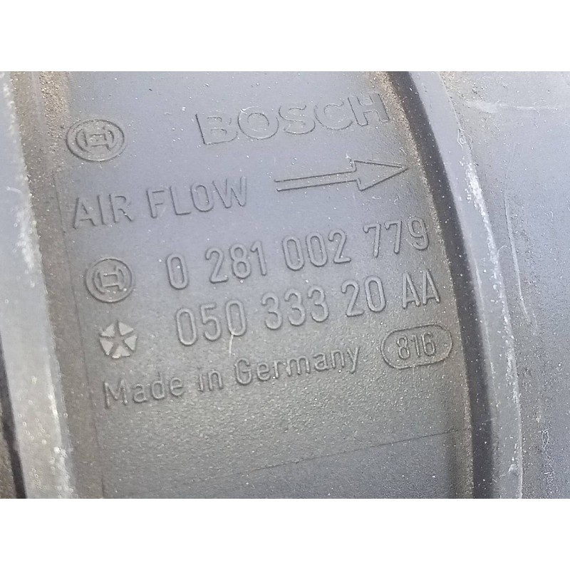 Recambio de caudalimetro para jeep compass limited referencia OEM IAM 05033320AA 0281002779 E3-B6-22-2