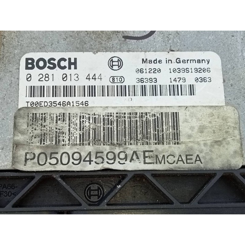 Recambio de centralita motor uce para jeep compass limited referencia OEM IAM P05094599AE 0281013444 E3-B6-22-2