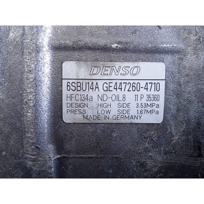 Recambio de compresor aire acondicionado para bmw serie 1 lim. (f21) 116d referencia OEM IAM 6SBU14A GE4472604710 P3-A1-7-3