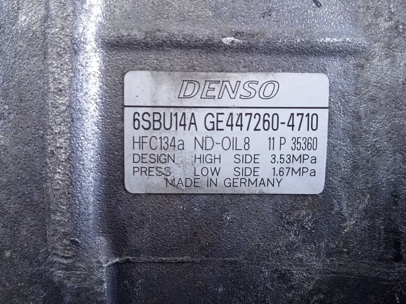 Recambio de compresor aire acondicionado para bmw serie 1 lim. (f21) 116d referencia OEM IAM 6SBU14A GE4472604710 P3-A1-7-3