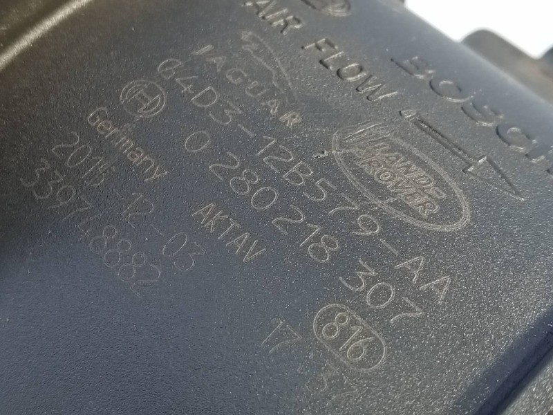 Recambio de caudalimetro para land rover evoque hse referencia OEM IAM G4D312B579AA 0280218307 E3-B3-18-1