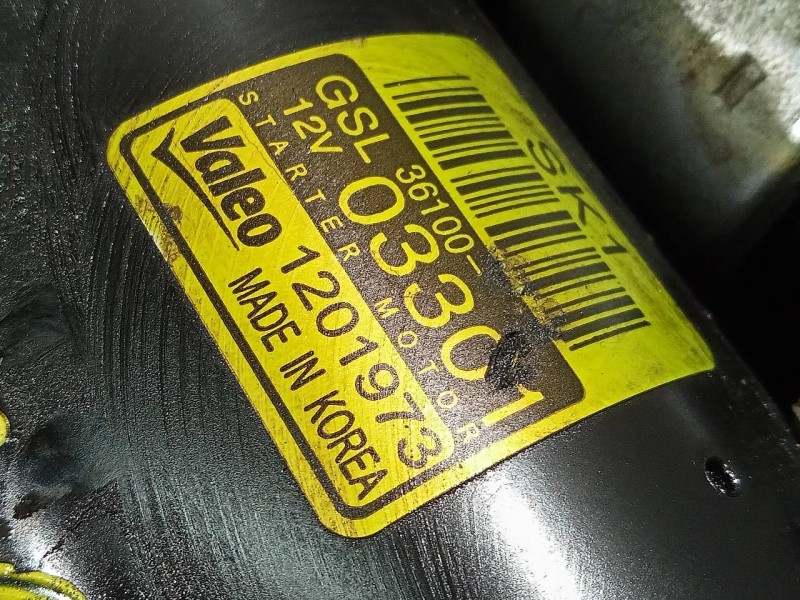 Recambio de motor arranque para kia rio concept referencia OEM IAM 3610003301  P3-A10-9-3