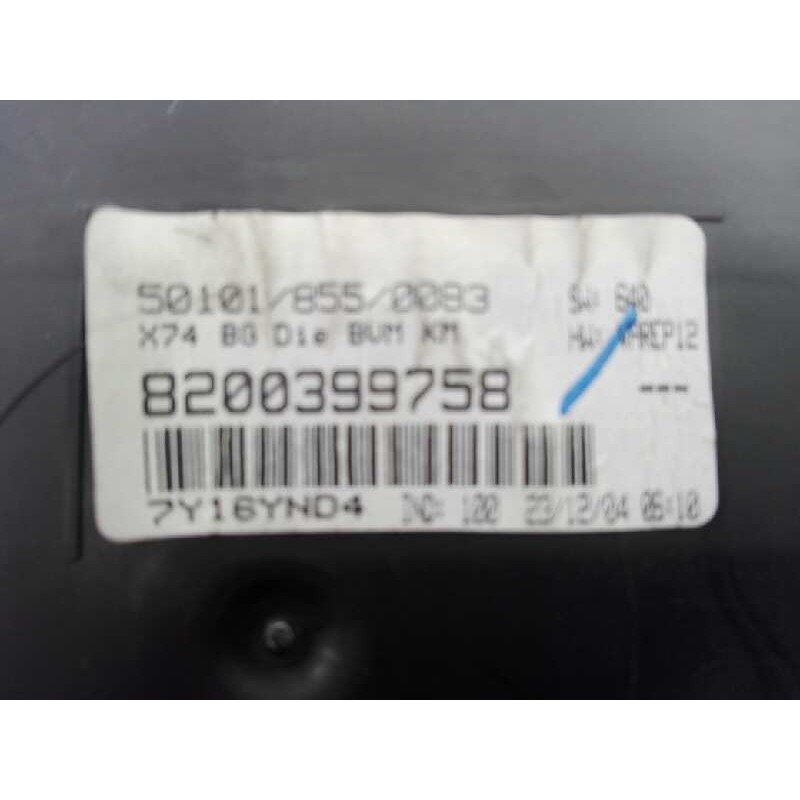 Recambio de cuadro instrumentos para renault laguna ii (bg0) authentique referencia OEM IAM 8200399758 7Y16YND4 E1-A1-1-1