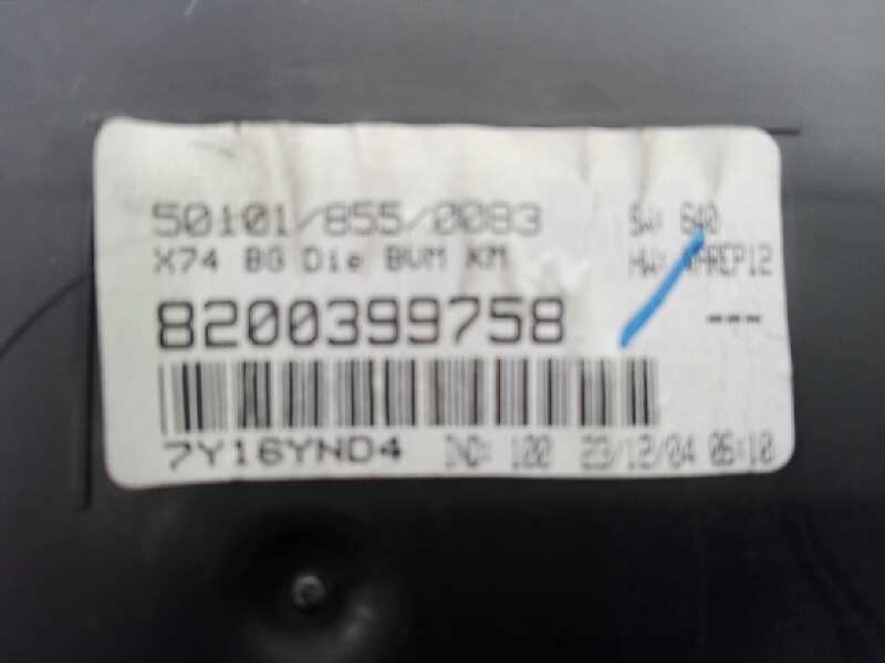 Recambio de cuadro instrumentos para renault laguna ii (bg0) authentique referencia OEM IAM 8200399758 7Y16YND4 E1-A1-1-1