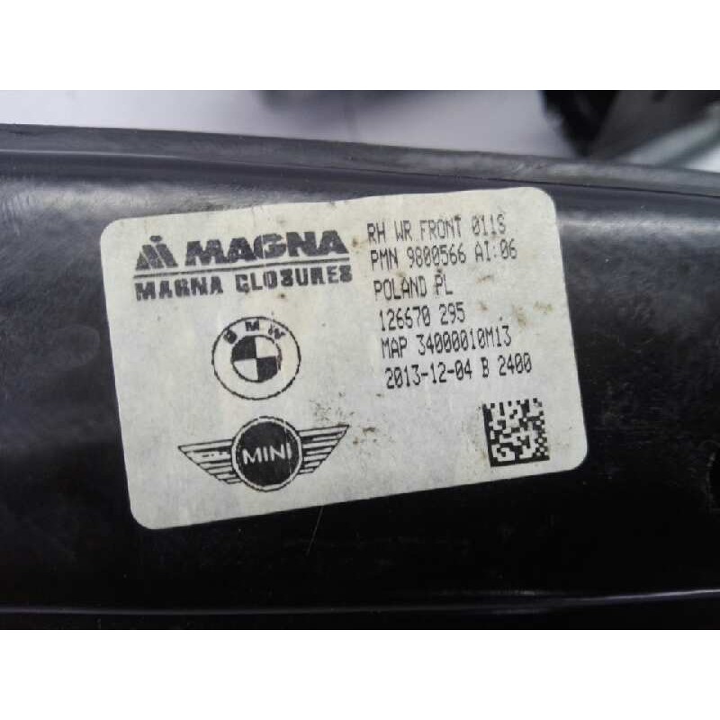 Recambio de elevalunas delantero derecho para mini countryman (r60) one d referencia OEM IAM 3400010M13 M11822F00 E1-B4-50-1