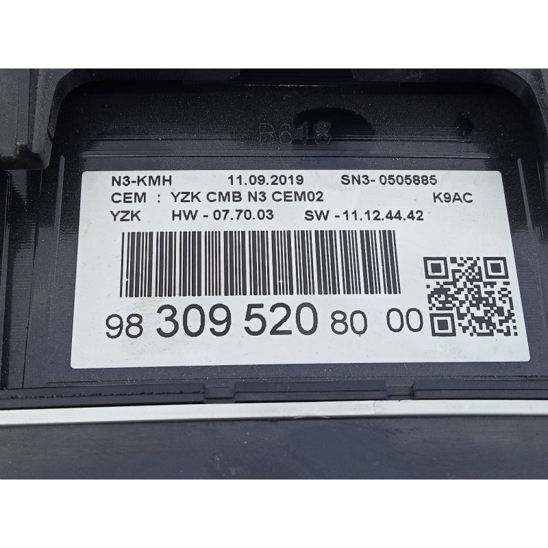 Recambio de cuadro instrumentos para citroën berlingo feel m referencia OEM IAM 9830952080  E3-B2-30-3