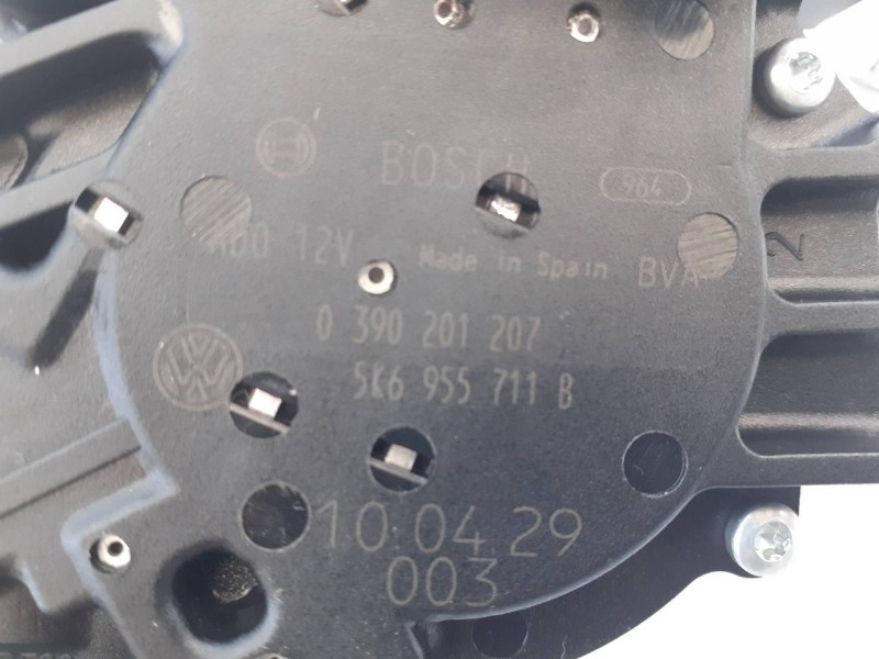 Recambio de motor limpia trasero para volkswagen golf vi (5k1) advance referencia OEM IAM 5K6955711B 0390201207 E1-B6-3-2