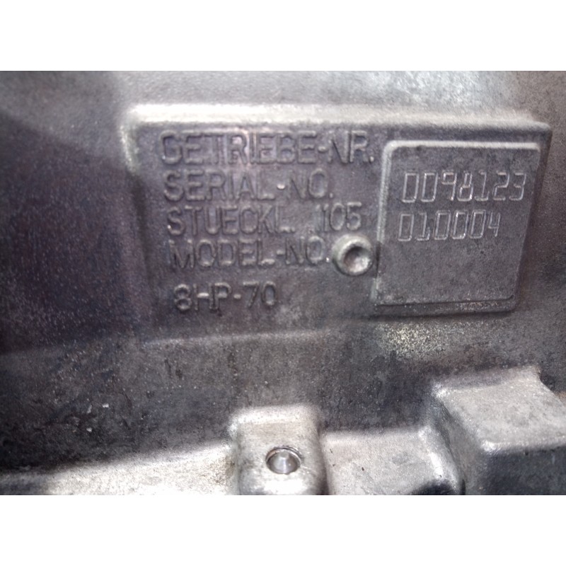 Recambio de caja cambios para iveco daily furgón fg h2 33 s ... v batalla 3520 referencia OEM IAM 8HP70 0098123 M1-B3-31